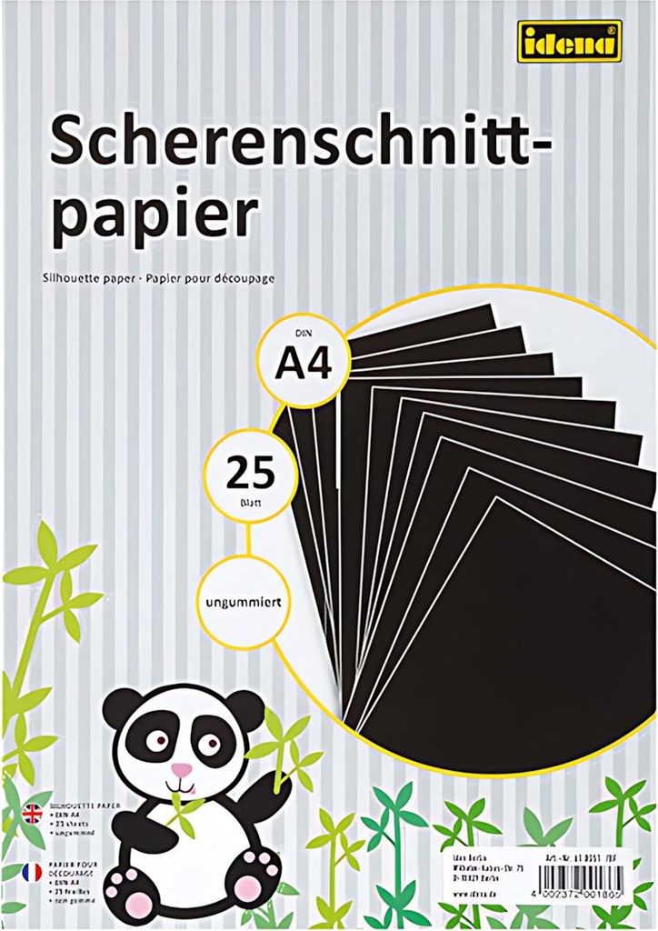 25 Blatt Scherenschnittpapier / DIN A4 Produktbild 