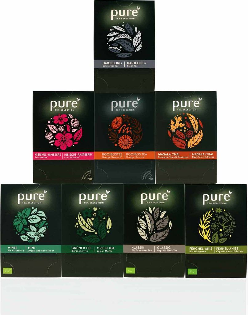 PURE Tea Selection 8 Sorten a 25 Beutel Tee