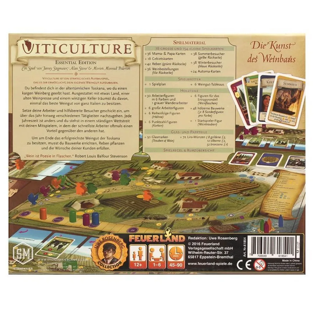 Jeu de Société Viticulture Essential Edition Version Allemande Stratégie - 6