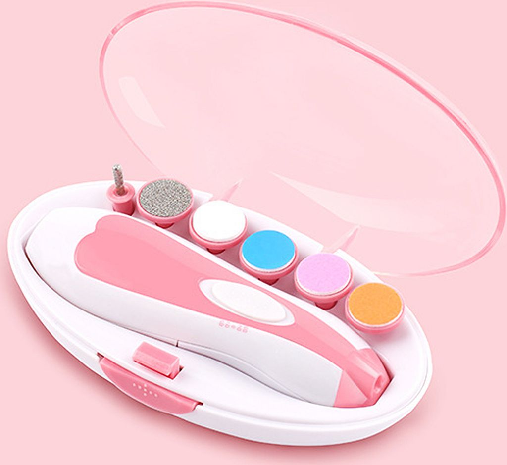 6-in-1 Kleinkind Nagelschere, elektrischer Trimmer, Pflegeset für Babys, Kinder, Erwachsene. Fuß- und Fingernagelpflege, blau.