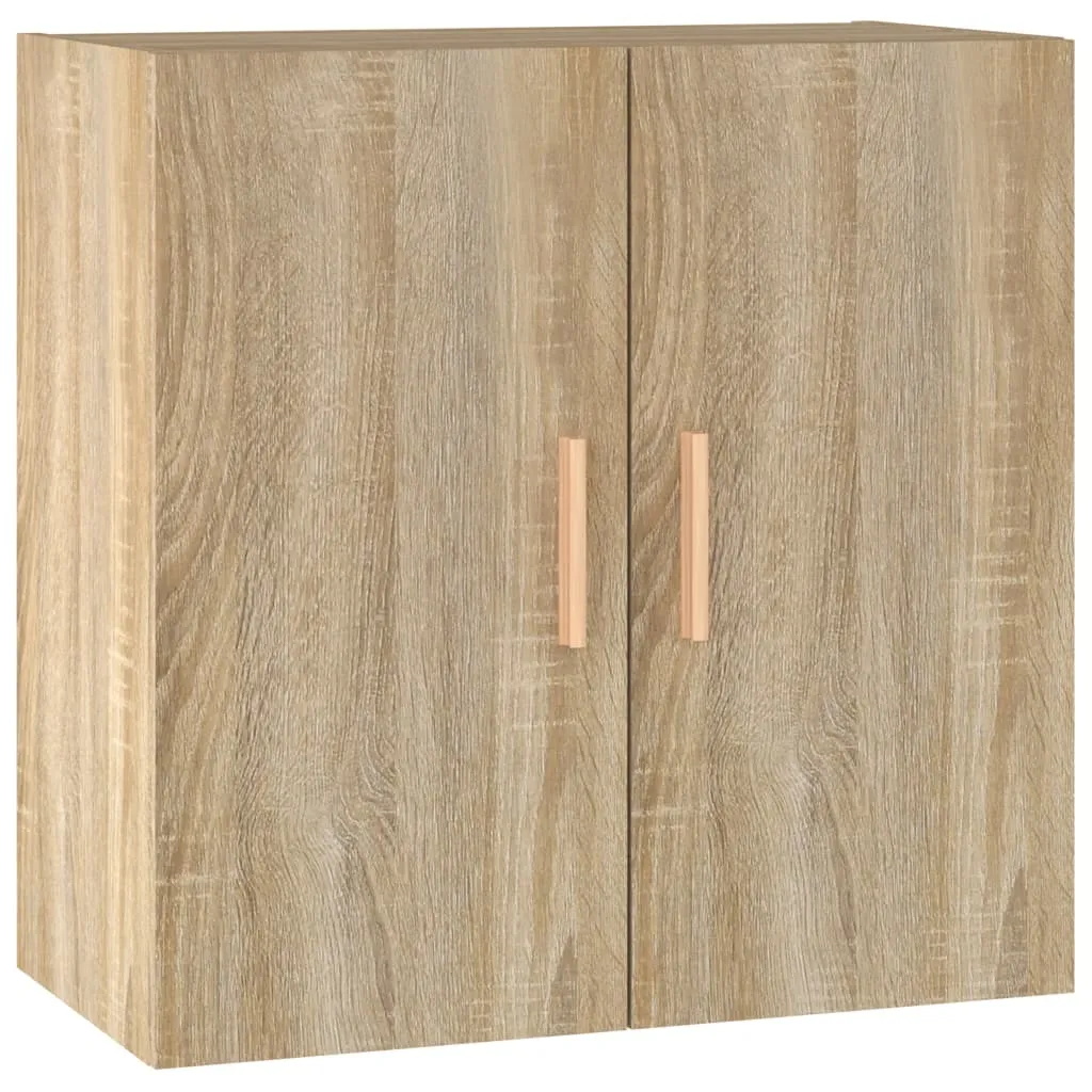 Placard suspendu Chêne Sonoma 60 cm, meuble de rangement mural polyvalent