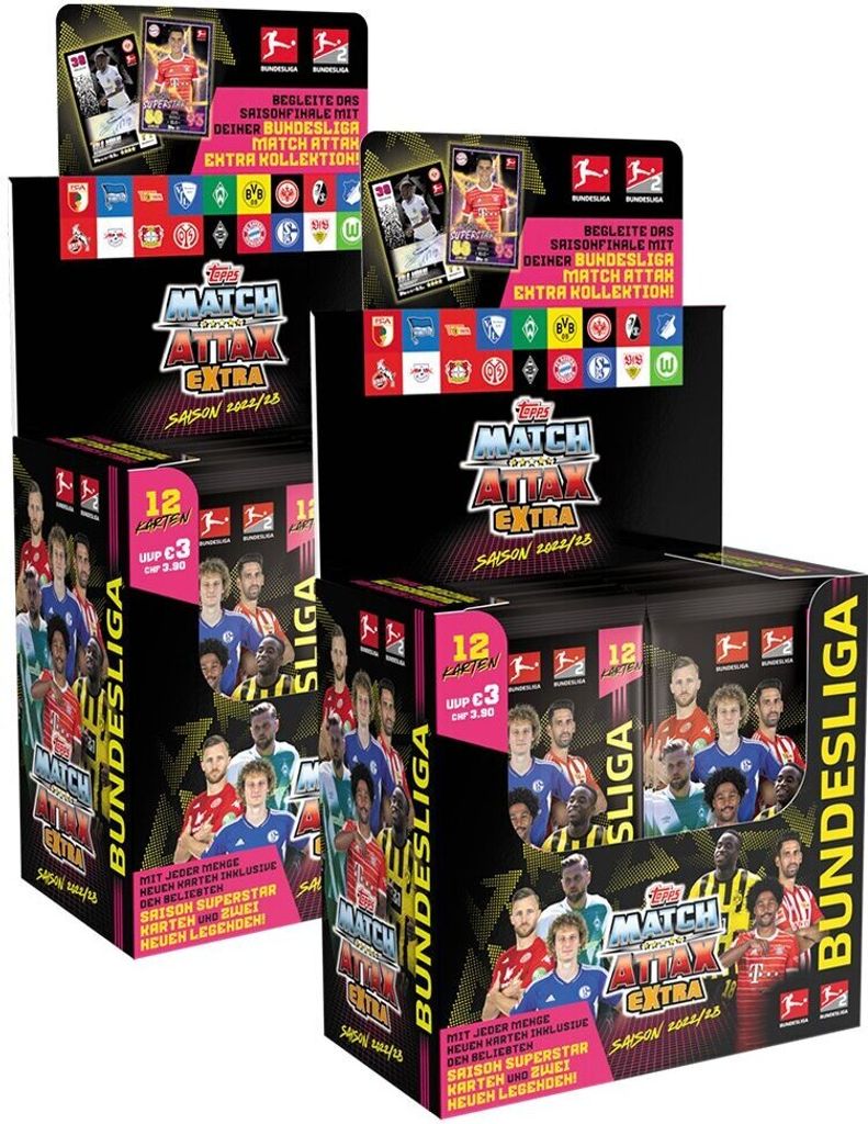 Topps Match Attax EXTRA 2022/23 - 2 Display (48 Booster)
