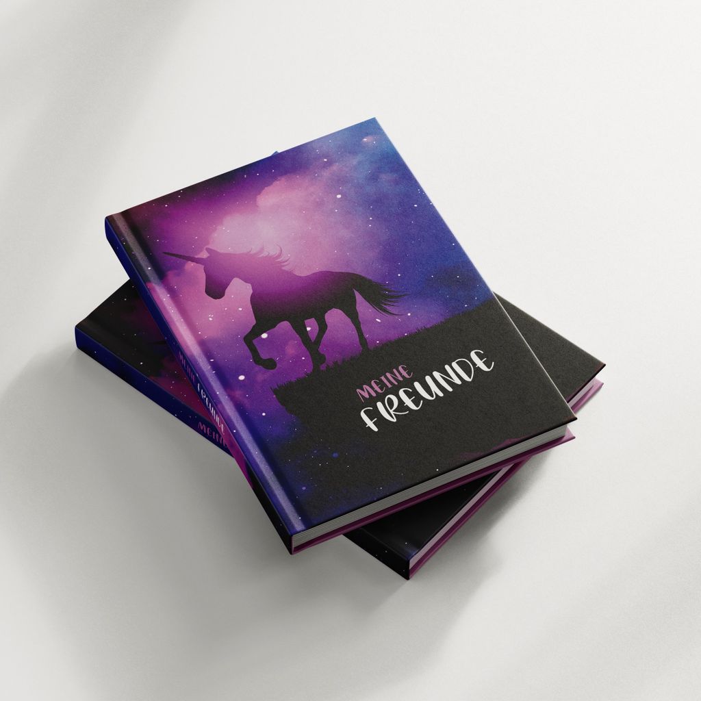 itenga Freundebuch magisches Einhorn DIN A5, 88 Seiten Produktbild 