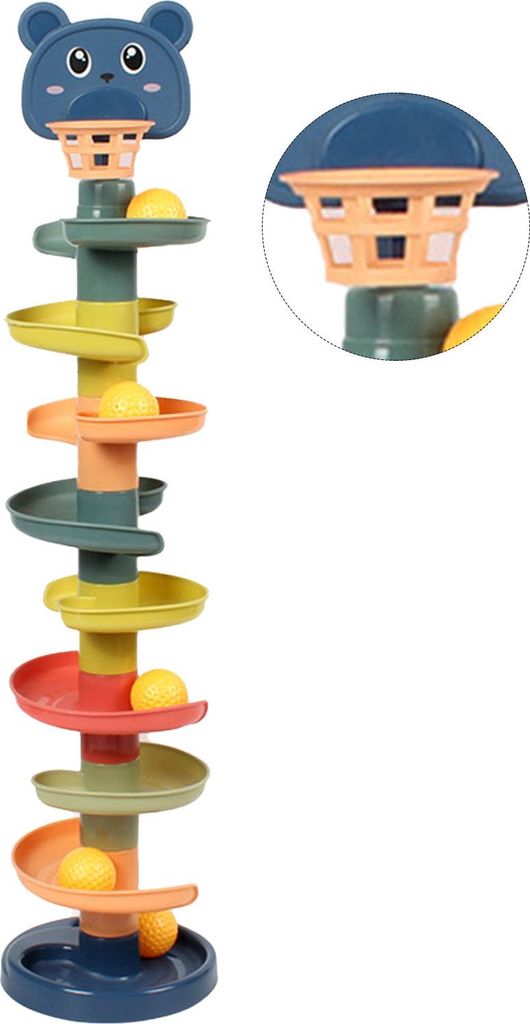 Ballturm, interaktiv, pädagogisch, lustig, leuchtende Farben, Drop and Roll für Kleinkinder, 9 Schichten mit Golfplätzen, freie Größe