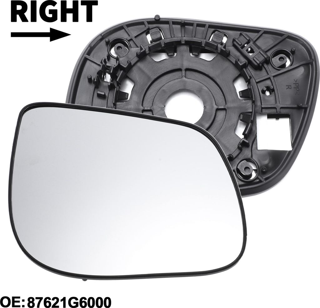 Miroir De Rétroviseur Droit C?té Conducteur Non Chauffant Image du produit 