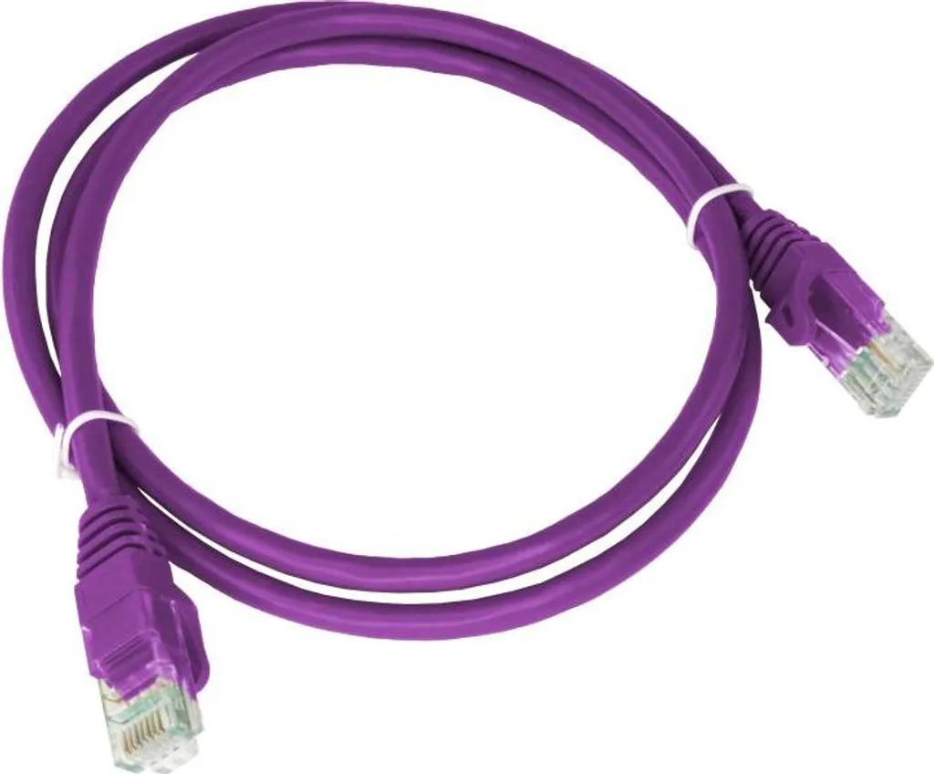 Goobay Cavo Di Rete CAT 5e U/UTP 3m Viola | RJ45 Per Connessioni Gigabit (10/100/1000 Mbit) Con Protezione Fermo