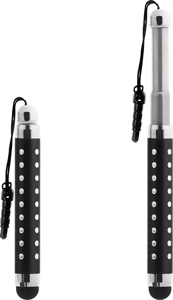 Avizar, Ausziehbarer Eingabestift für Touchscreen 3.5 Klinkenstecker, Schwarz