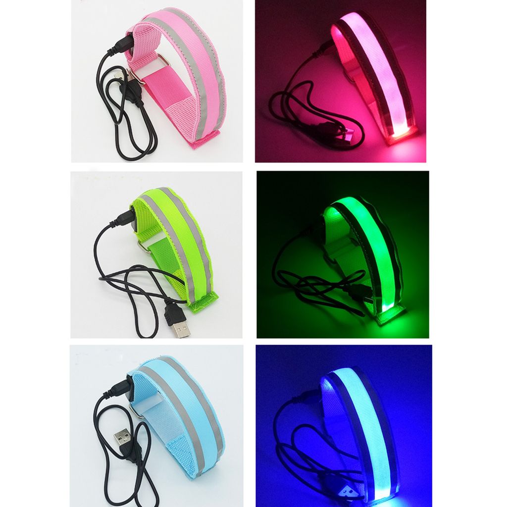 Led Armband Aufladbar Leuchtarmband Reflective Band USB Led Produktbild 7