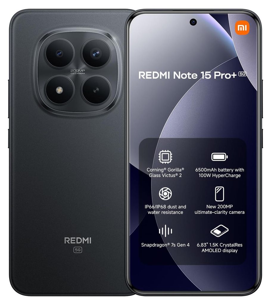 REDMI Note 15 Pro+ 5G 12/512GB čierna Obrázok produktu 