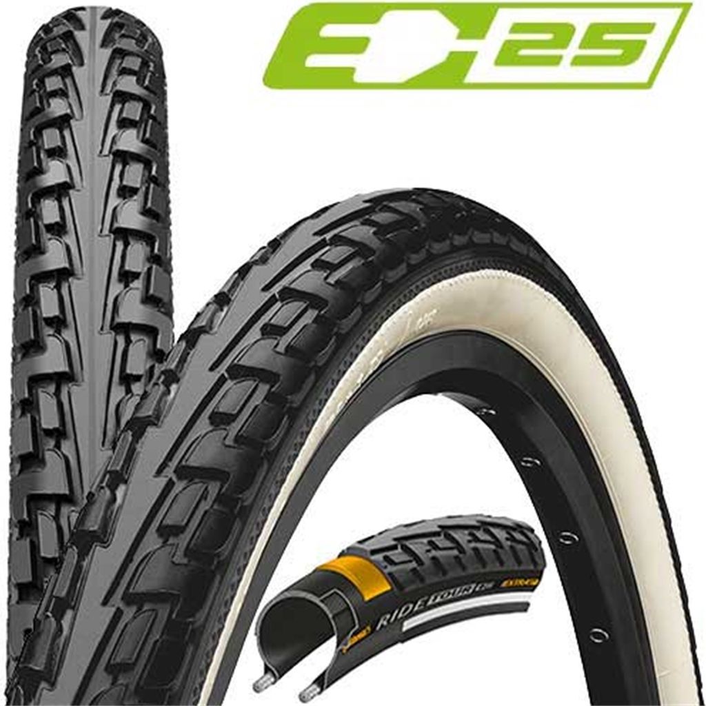 Continental 47-507 RIDE Tour, E-25, Draht, schwarz/weiß, 24 Produktbild 