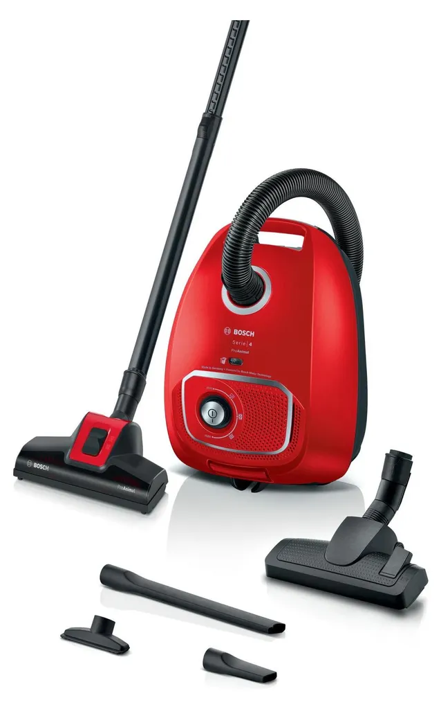 Aspirateur avec sac Bosch BGB41PET1 ProAnimal Puissant et Silencieux