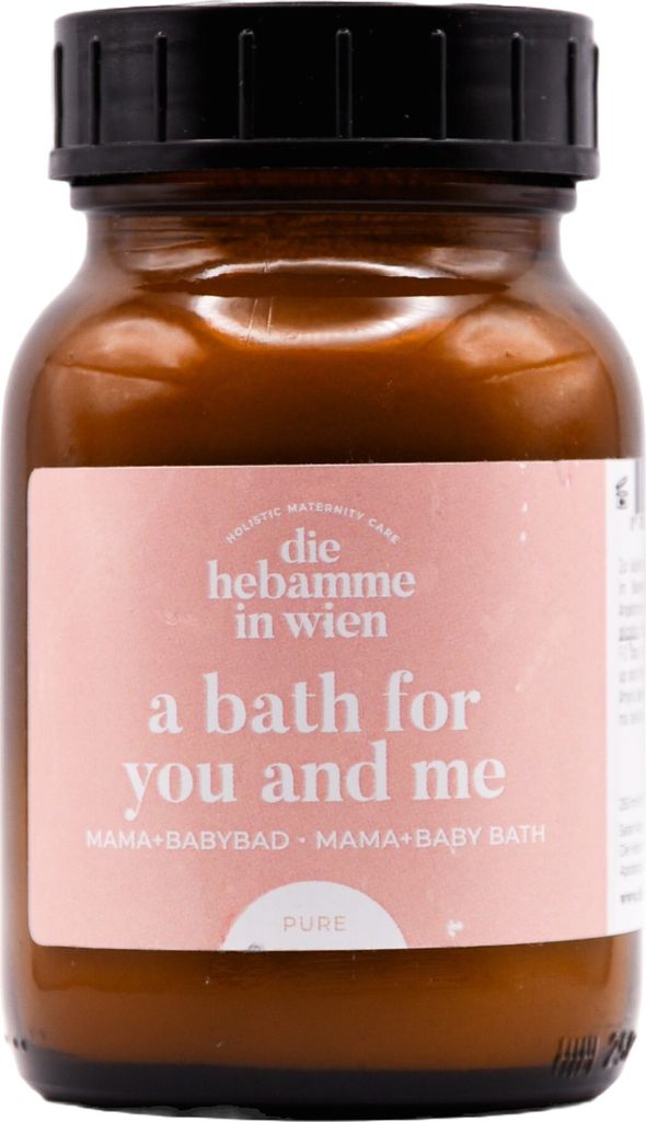 Badesalz für Mama und Baby pure - a bath for you and me 250ml von die Hebamme in Wien