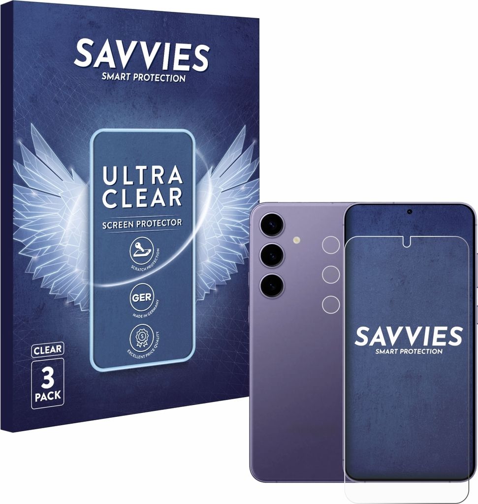 6x Für Samsung Galaxy S24 Plus (Display+Kamera) Schutzfolie Savvies Displayschutz Display Schutz Folie Klar Transparent