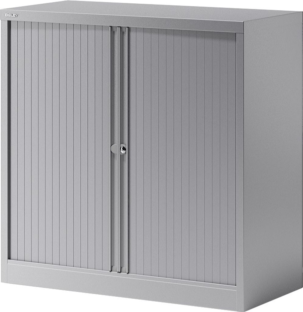 BISLEY Rollladenschrank Essentials Maße: 100 x 100 x 47 cm (B x H x T) Anzahl der Fachböden: 1 Fachboden