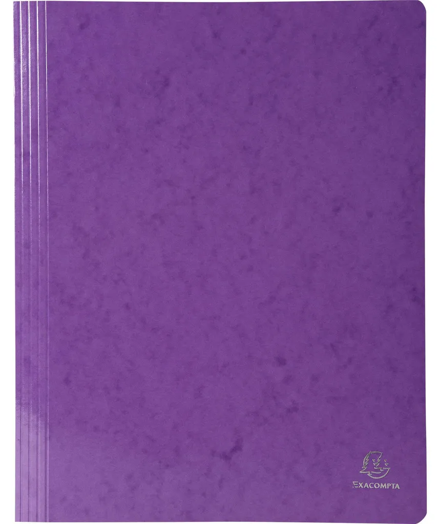 Chemises à lamelle A4 Pelliculées Violettes - Exacompta 355g (X25)