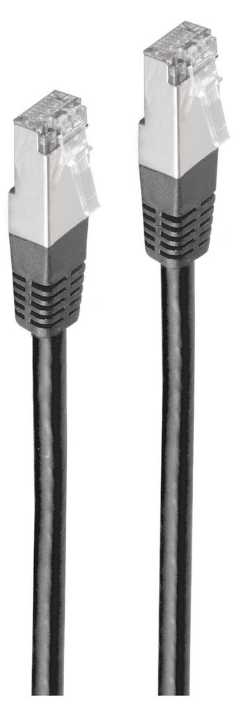 Patchkabel cat 6 S/FTP PIMF Halogenfrei schwarz 2m