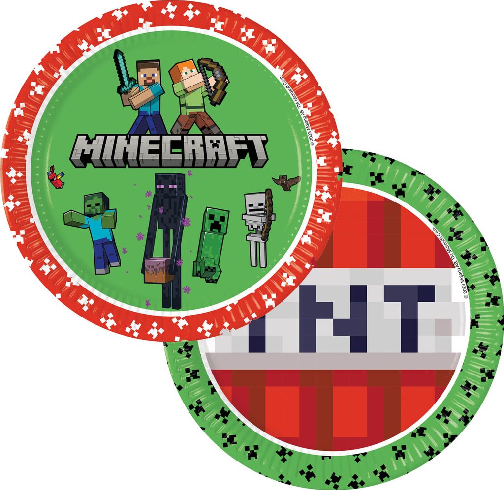 Procos Minecraft Partyteller, 8 Stück Produktbild 1
