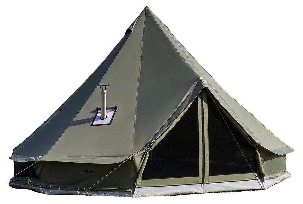 VEVOR Canvas Zelt, 4 Jahreszeiten 5 m/16,4 ft Glockenzelt, Produktbild 