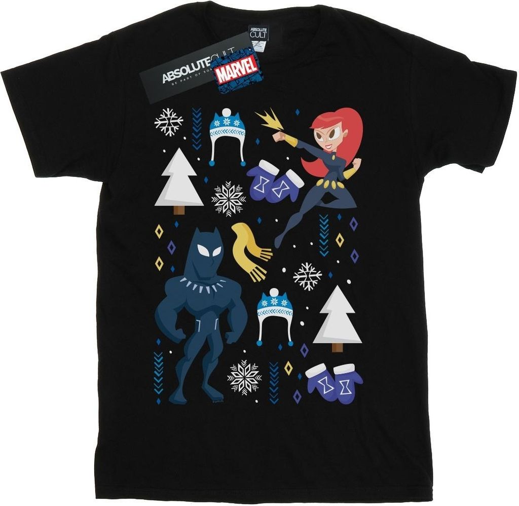 Marvel - "Christmas Day" T-Shirt für Herren BI43436 (S) (Schwarz)
