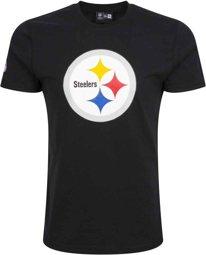 New Era Herren T-Shirt NFL Pittsburgh Steelers Logo schwarz 3XL