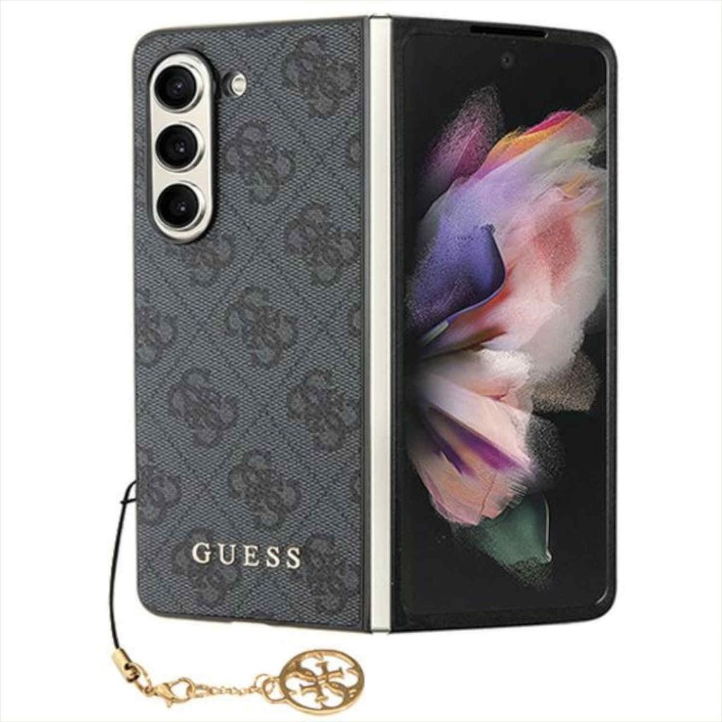 Guess 4G Charms Case für Samsung Galaxy Z Fold 5 grau Produktbild 