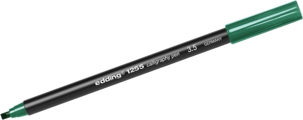 Kalligrafie-Stift edding 1255 3.5mm flaschengrün Packung mit 10 Stück