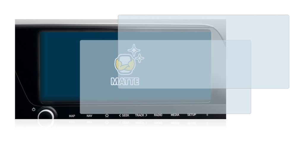 Anti-Fingerprint BROTECT 2X Entspiegelungs-Schutzfolie kompatibel mit Kia E-NIRO 2020 Infotainment System Displayschutz-Folie Matt Anti-Reflex 
