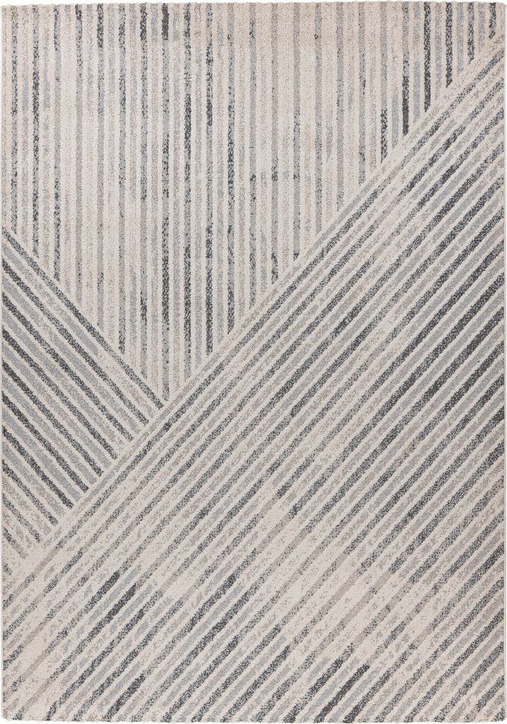 Teppich >Rhombus< in Beige / Grau, 100% Polypropylen - 230x160cm (LxB)