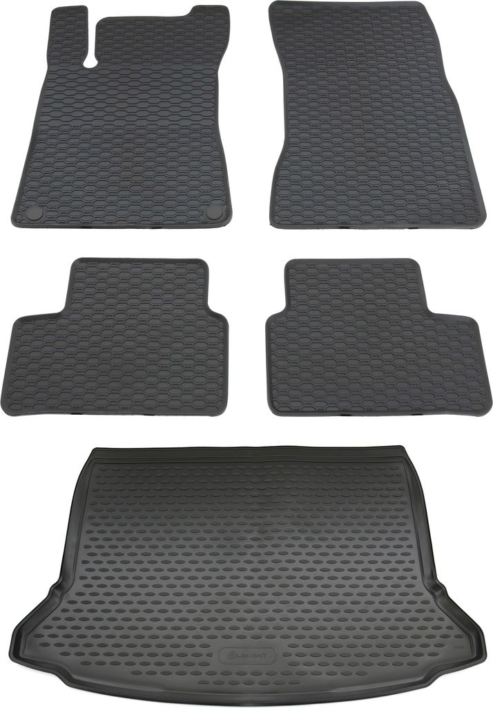 Gummi Kofferraumwanne + Fußmatten Set für Mercedes W177 A-Klasse, Bj. 5/2018-