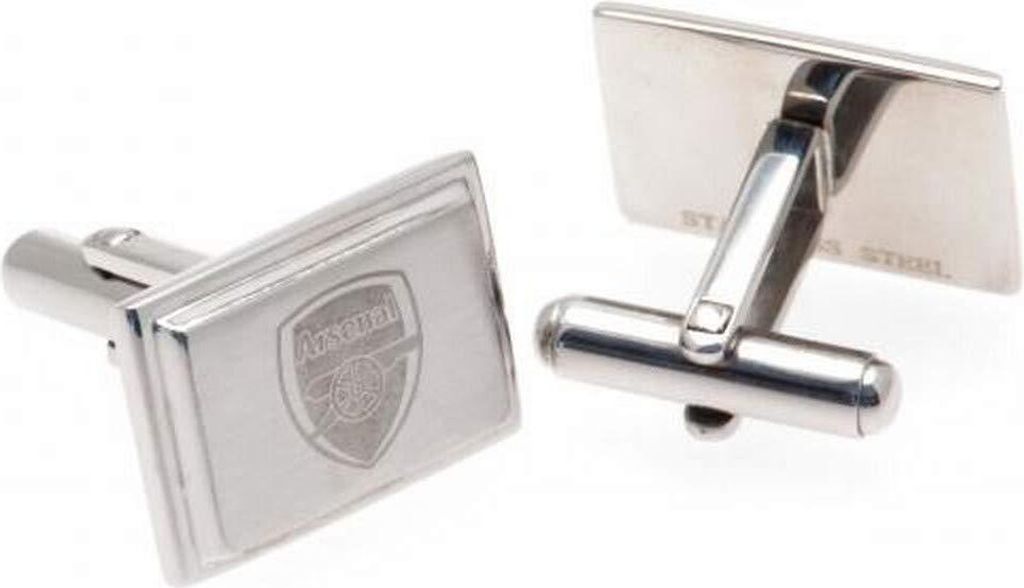 Arsenal FC - Manschettenknöpfe BS1538 (Einheitsgröße) (Silber)
