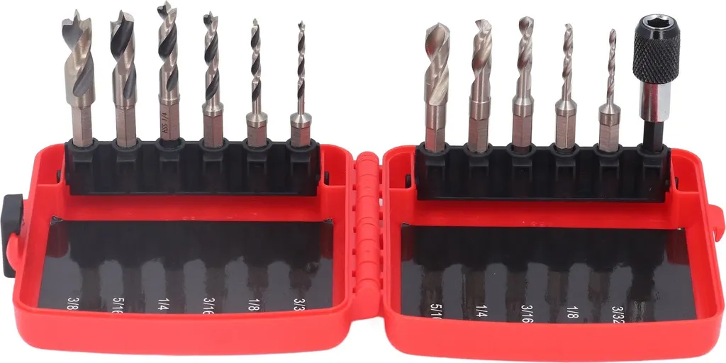 Foret bois anti-glissement HSS 1/4 pouce - Perçage précis sans dévier x5