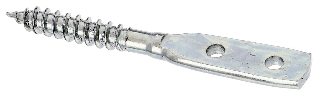 Alberts 25 x Flechtzaunhalter, 77 mm, Blattschraubenform, mit Dickschichtschutz, verzinkt