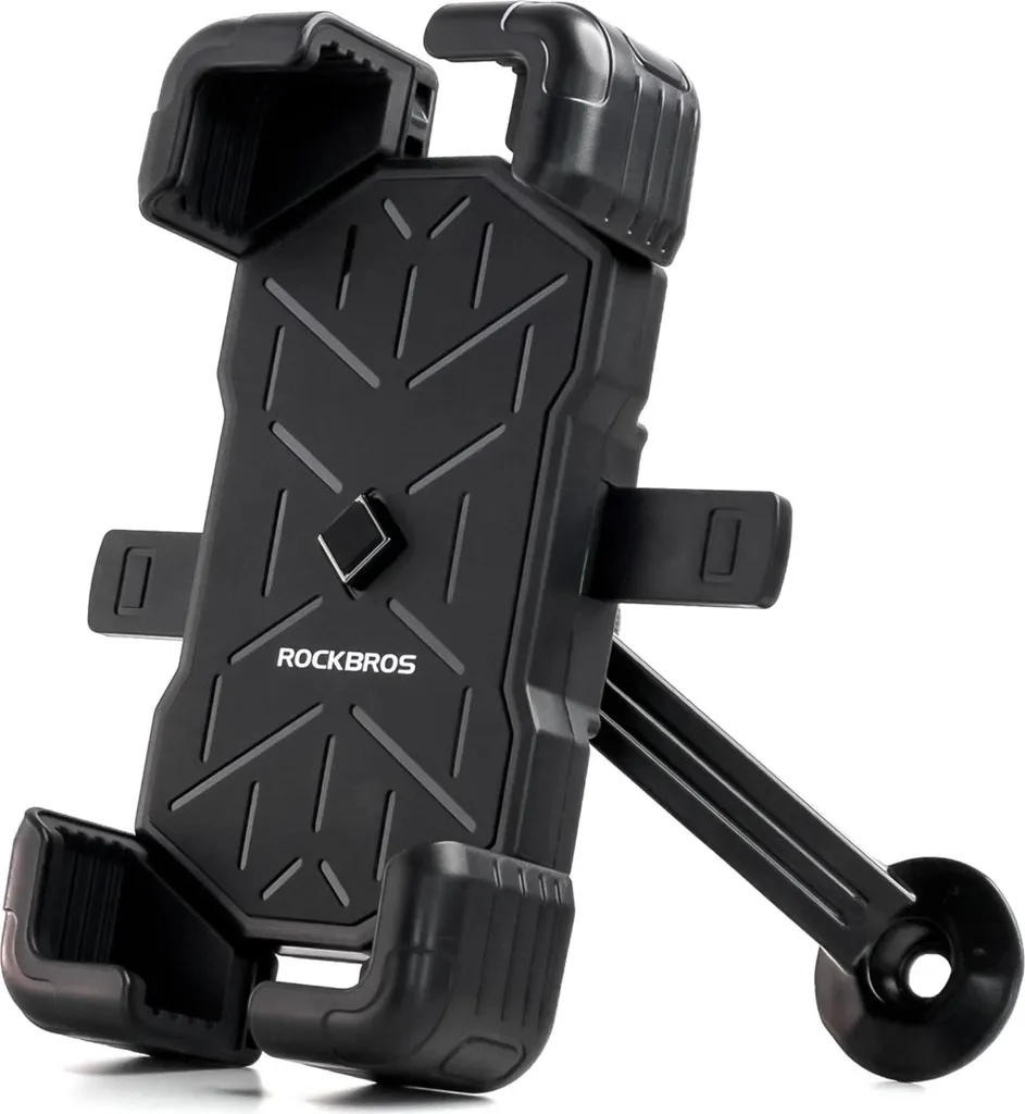 Rockbros 25210030007 Porta Cellulare Universale Bici e Moto Nero