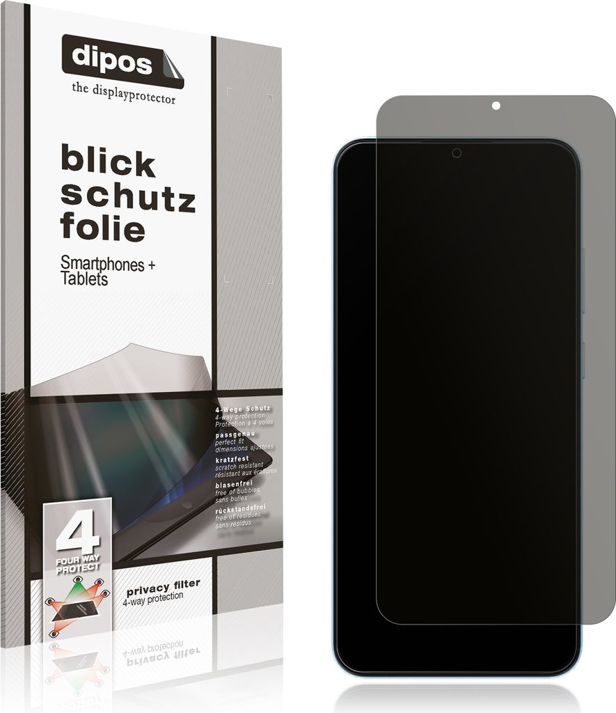 Blickschutzfolie für Blackview Wave 6C matt Schutzfolie Folie Display Schutz dipos