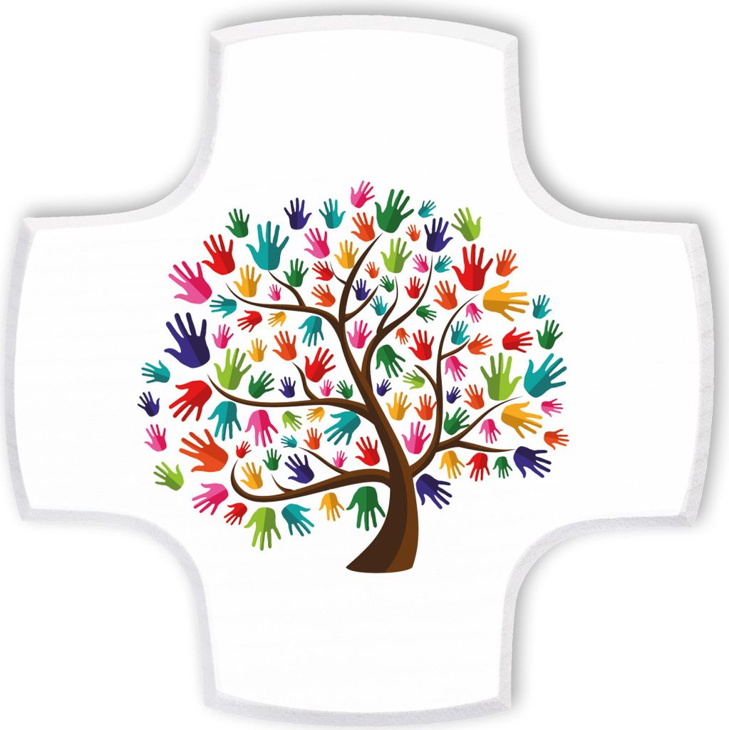 FRITZ COX Holzkreuz 'Lebensbaum'