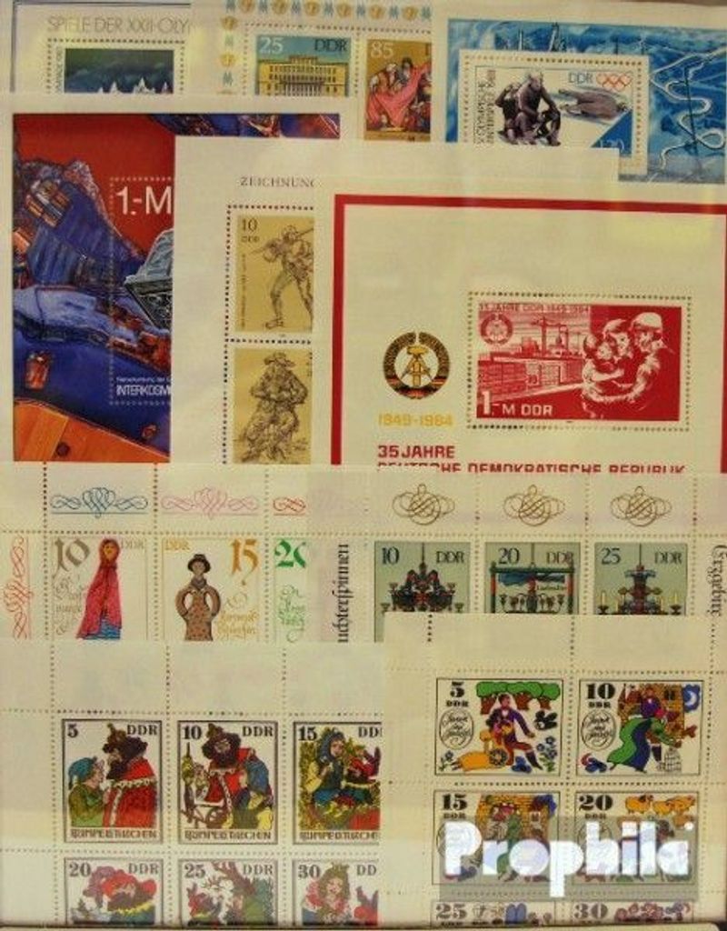 Briefmarken DDR 30 verschiedene Blöcke und Kleinbögen postfrisch