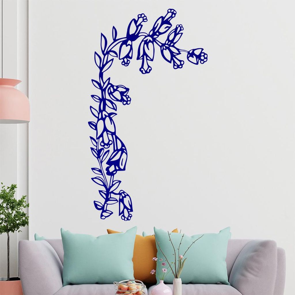 Große Blüten Wandtattoo in 6 Größen - Wandaufkleber Wall Sticker - Dekoration, Küche, Wohnzimmer, Schlafzimmer, Badezimmer