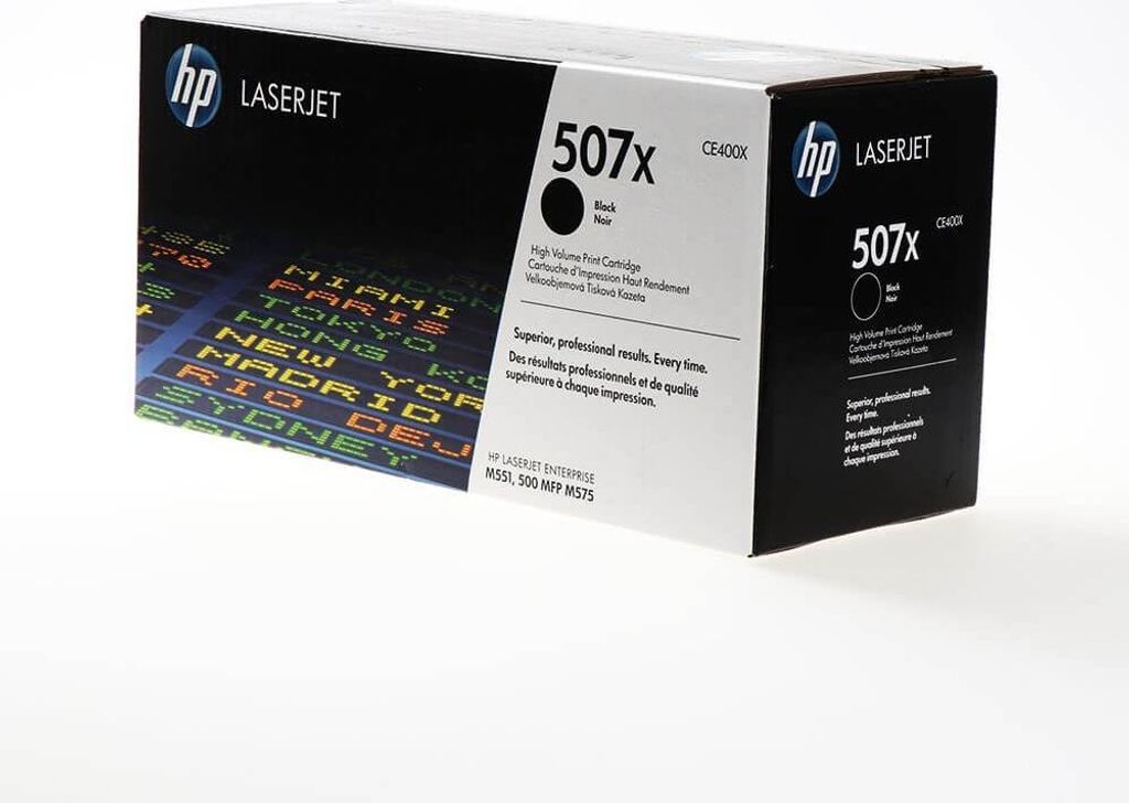 HP 507X - Hohe Ergiebigkeit - Schwarz - original - LaserJet Produktbild 