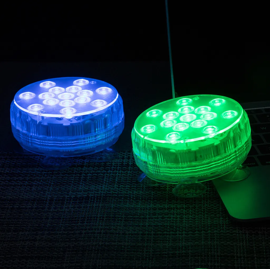 INF Pack de 4 Lumières de Piscine LED RVB Étanches avec Télécommande - 4