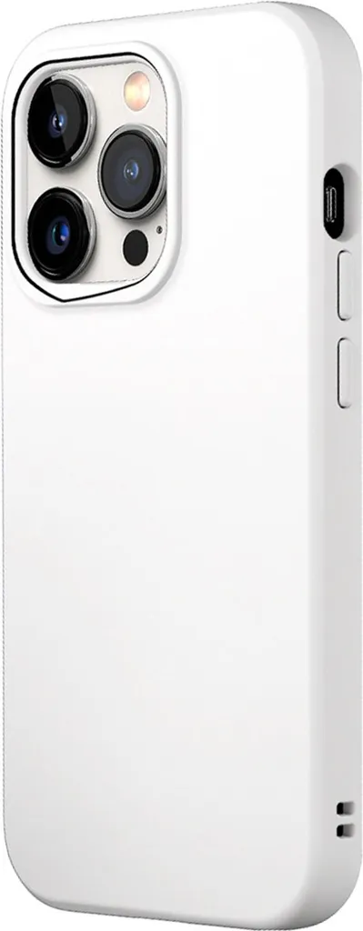 Protection iPhone 14 Pro RhinoShield Blanche - Coque Silicone Soft Touch