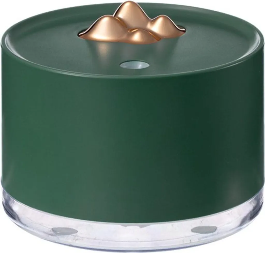 INF Umidificatore Luanshan Ricaricabile: Portatile USB con Luce Notturna Verde