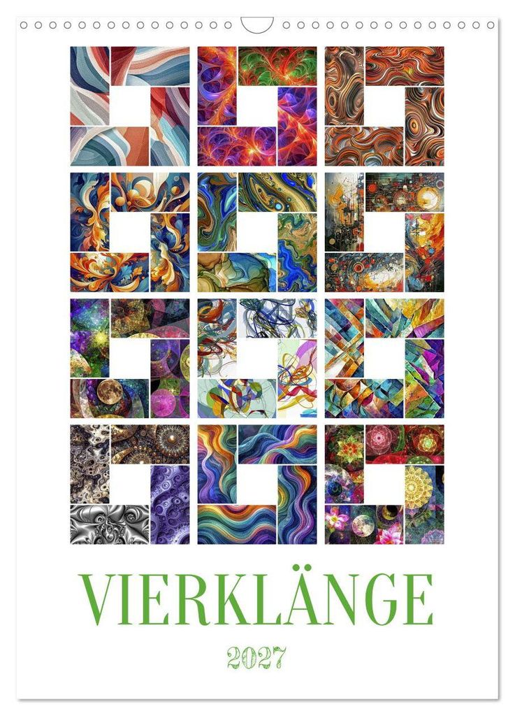 Vierklänge (Wandkalender 2027 DIN A3 hoch), CALVENDO Monatskalender
