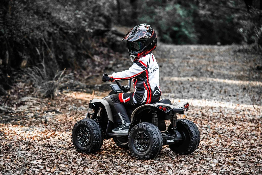 Quad Can-am Renegade pour Enfants Kaki - Batterie Lithium 12V et EVA