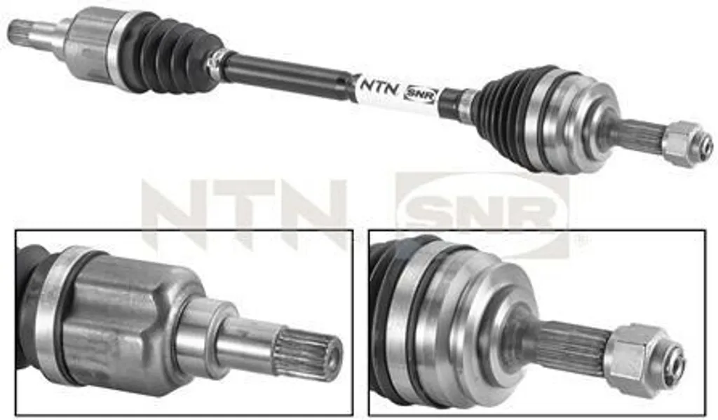 Arbre d'entraînement SNR DK66.001 pour Peugeot 207 et 207 SW Avant