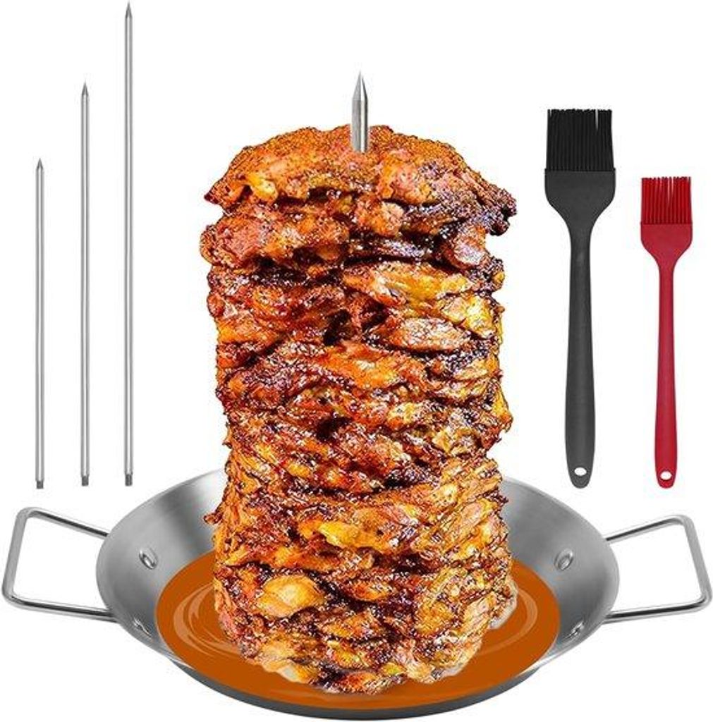 Vertikálne nerezové grilovacie špajdle, sada na grilovanie Obrázok produktu 