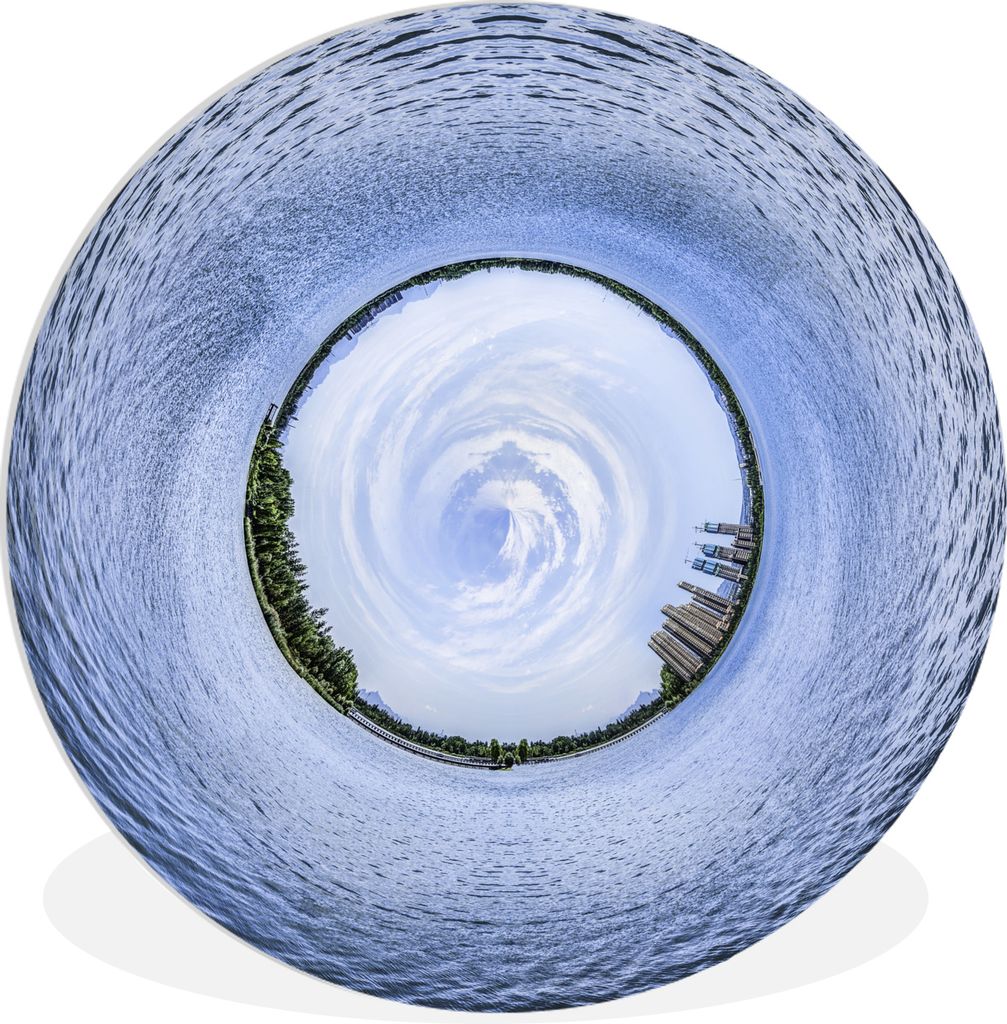 MuchoWow - Wand-Kreis - Wohnzimmer - Bild - Runde - Wanddeko - Dibond - Kunstdrucke