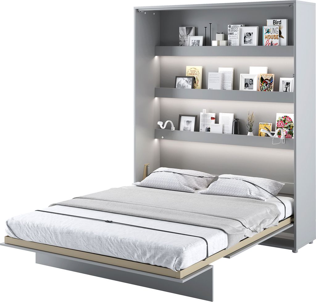 MEBLINI Kleiderschrank BC-20 Kaschmir - 2-türiger Schrank Für Schrankbett System - 101x55x217cm