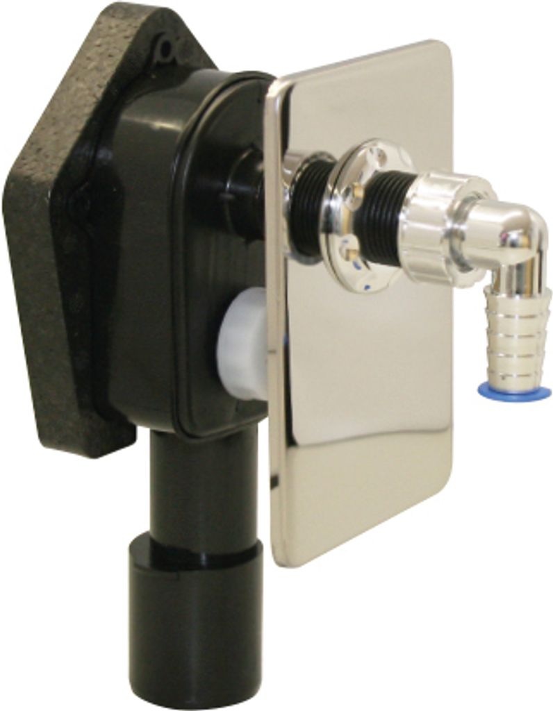 Haas 2028 PE-Unterputzgerätesiphon mit Schallschutzplatte DN40/50