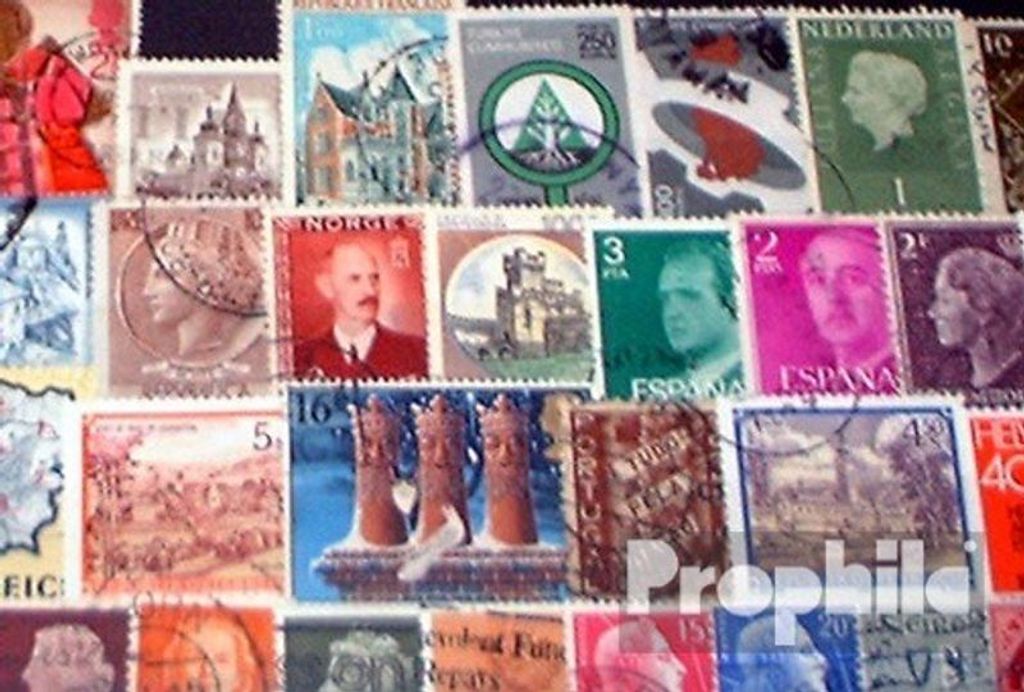 Briefmarken Westeuropa 50 verschiedene Marken