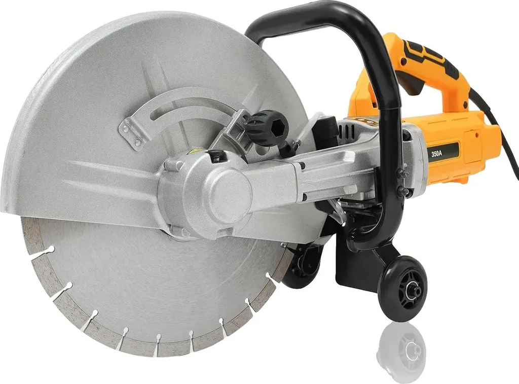 Couper du béton sans poussière avec cette scie 3000W 350mm 4200 tr/min